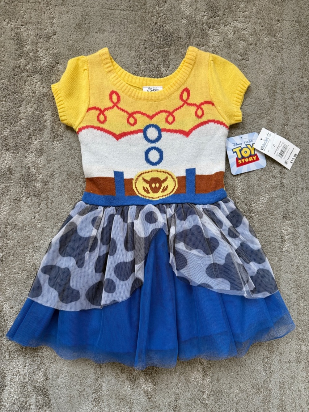 Toy Story Jessie-Inspired Yellow & Blue Girls Halloween Dress